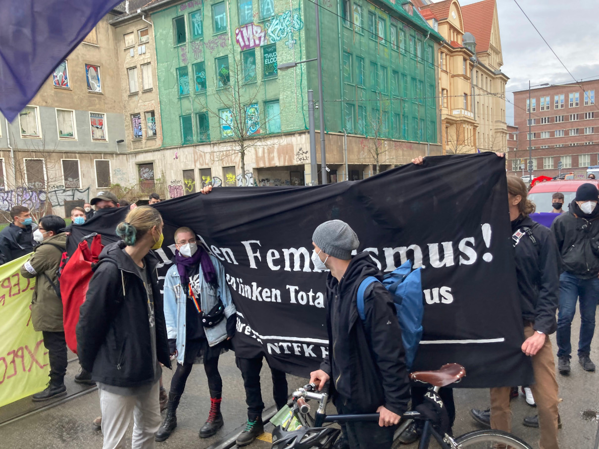Demonstration »Raise your voice against Terfs« (14.04.2022, Halle/Saale)